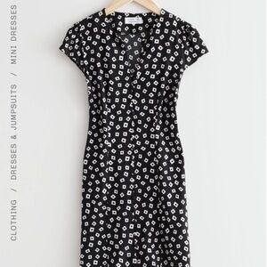 Chic Black and White Mini Dress